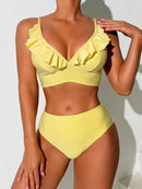 Biquíni Alta Sustentação Riviera Listrado Biquíni Alta Sustentação Riviera Listrado Maritima Moda Praia Amarelo PP 