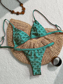 Biquíni Azure Charm Estampado Marina Moda Praia 