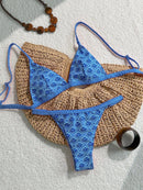 Biquíni Azure Charm Estampado Marina Moda Praia 