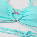 Biquíni Bella Conjunto de 3 Peças com Saída de Praia Maritima Moda Praia 