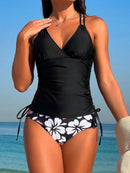 Biquíni Bruna (A116)Tankini feminino Maritima Moda Praia Preto e Rosa P 