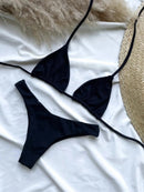 Biquíni Cortininha Asa Delta Biquíni Cortininha Asa Delta Maritima Moda Praia Preto P 