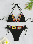 Biquíni Crochê Colorido Verão Biquíni Crochê Colorido Verão Marina Moda Praia 