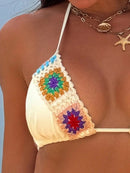 Biquíni Crochê Colorido Verão Biquíni Crochê Colorido Verão Marina Moda Praia 