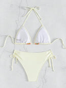 Biquíni Crochê Colorido Verão Biquíni Crochê Colorido Verão Marina Moda Praia 