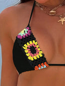 Biquíni Crochê Colorido Verão Biquíni Crochê Colorido Verão Marina Moda Praia 