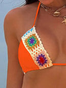 Biquíni Crochê Colorido Verão Biquíni Crochê Colorido Verão Marina Moda Praia 