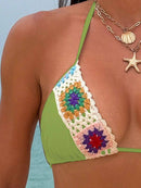 Biquíni Crochê Colorido Verão Biquíni Crochê Colorido Verão Marina Moda Praia 
