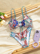 Biquíni Estampado Tropical Maitê Marina Moda Praia 