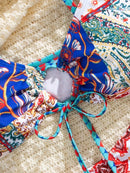 Biquíni Estampado Tropical Maitê Marina Moda Praia 