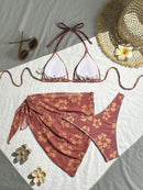 Biquíni Floral 3 Peças Elegance Biquíni Floral 3 Peças Elegance Marina Moda Praia 