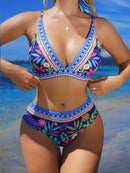 Biquíni Floral Oceano Elegance Biquíni Floral Oceano Elegance Marina Moda Praia Azul P 