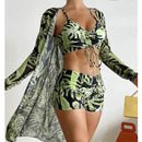 Biquíni Laura - Conjunto 3 Peças Maritima Moda Praia 