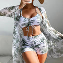 Biquíni Laura - Conjunto 3 Peças Maritima Moda Praia 