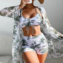 Biquíni Laura - Conjunto 3 Peças Maritima Moda Praia MODELO 1 P 