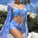 Biquíni Laura - Conjunto 3 Peças Maritima Moda Praia MODELO 3 P 