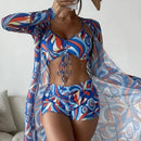 Biquíni Laura - Conjunto 3 Peças Maritima Moda Praia MODELO 5 P 