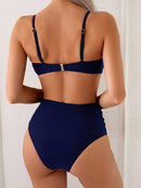 Biquíni Luxo Concha Dourada Cintura Alta Biquíni Luxo Concha Dourada Cintura Alta Marina Moda Praia 