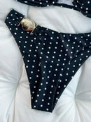 Biquíni Noir Dourado Elegance Biquíni Noir Dourado Elegance Marina Moda Praia 