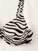 Biquíni Safari Chic 3 Peças com 2 Calcinhas Biquíni Safari Chic 3 Peças com 2 Calcinhas Marina Moda Praia 