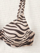 Biquíni Safari Chic 3 Peças com 2 Calcinhas Biquíni Safari Chic 3 Peças com 2 Calcinhas Marina Moda Praia 