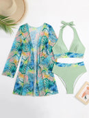 Biquíni Sarah + Saída de praia Maritima Moda Praia Verde P 