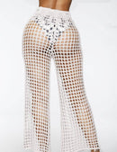 Calça de Praia em Crochê Yasmim Maritima Moda Praia Branca P 