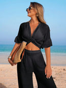 Conjunto 2 Peças Aurora Conjunto 2 Peças Aurora Marina Moda Praia Preto P 
