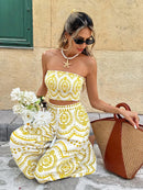 Conjunto 2 Peças Estampa Ibiza Conjunto 2 Peças Estampa Ibiza Marina Moda Praia 