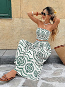 Conjunto 2 Peças Estampa Ibiza Conjunto 2 Peças Estampa Ibiza Marina Moda Praia 