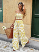 Conjunto 2 Peças Estampa Ibiza Conjunto 2 Peças Estampa Ibiza Marina Moda Praia 