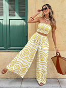 Conjunto 2 Peças Estampa Ibiza Conjunto 2 Peças Estampa Ibiza Marina Moda Praia 