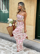 Conjunto 2 Peças Estampa Ibiza Conjunto 2 Peças Estampa Ibiza Marina Moda Praia 