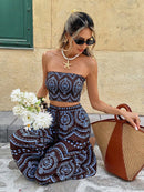 Conjunto 2 Peças Estampa Ibiza Conjunto 2 Peças Estampa Ibiza Marina Moda Praia 