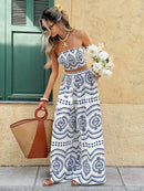 Conjunto 2 Peças Estampa Ibiza Conjunto 2 Peças Estampa Ibiza Marina Moda Praia 