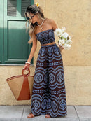 Conjunto 2 Peças Estampa Ibiza Conjunto 2 Peças Estampa Ibiza Marina Moda Praia 