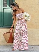 Conjunto 2 Peças Estampa Ibiza Conjunto 2 Peças Estampa Ibiza Marina Moda Praia 