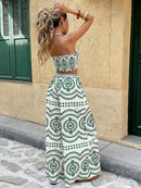 Conjunto 2 Peças Estampa Ibiza Conjunto 2 Peças Estampa Ibiza Marina Moda Praia 