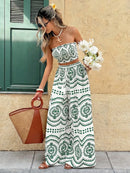 Conjunto 2 Peças Estampa Ibiza Conjunto 2 Peças Estampa Ibiza Marina Moda Praia 