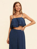 Conjunto 2 Peças Floral Valentina Conjunto 2 Peças Floral Valentina Marina Moda Praia Azul Marinho P 
