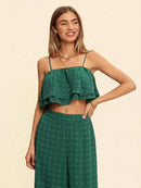 Conjunto 2 Peças Floral Valentina Conjunto 2 Peças Floral Valentina Marina Moda Praia Verde P 