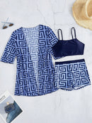 Conjunto 3 Peças Tropical Verona Conjunto 3 Peças Tropical Verona Marina Moda Praia 