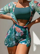 Conjunto 3 Peças Tropical Verona Conjunto 3 Peças Tropical Verona Marina Moda Praia 