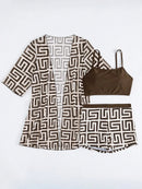 Conjunto 3 Peças Tropical Verona Conjunto 3 Peças Tropical Verona Marina Moda Praia 