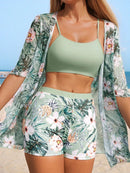 Conjunto 3 Peças Tropical Verona Conjunto 3 Peças Tropical Verona Marina Moda Praia 