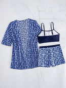 Conjunto 3 Peças Tropical Verona Conjunto 3 Peças Tropical Verona Marina Moda Praia 