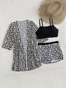 Conjunto 3 Peças Tropical Verona Conjunto 3 Peças Tropical Verona Marina Moda Praia 