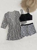 Conjunto 3 Peças Tropical Verona Conjunto 3 Peças Tropical Verona Marina Moda Praia 