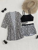 Conjunto 3 Peças Tropical Verona Conjunto 3 Peças Tropical Verona Marina Moda Praia 