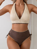 Conjunto Biquíni 2 Peças Texturizado Valentina Conjunto Biquíni 2 Peças Texturizado Valentina Marina Moda Praia Damasco P 